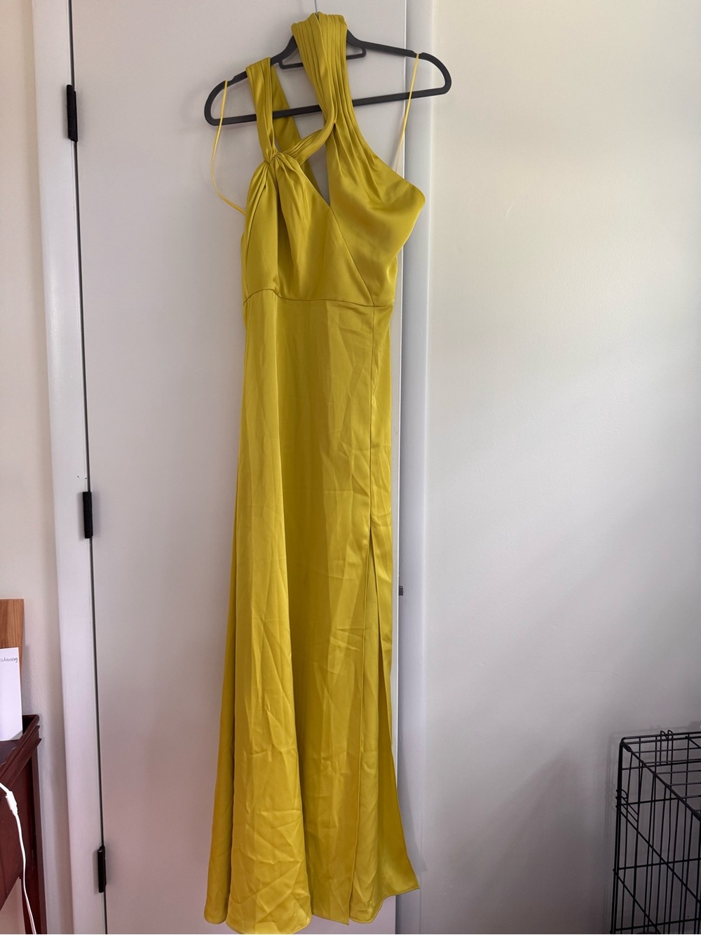 AMUR Allen Strappy Gown, Green - Picture 2 of 11